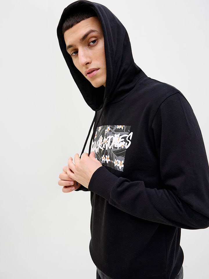 Mikina Jack & Jones Schwarz 732180 Hoodie "Hawaii" in Schwarz - 6