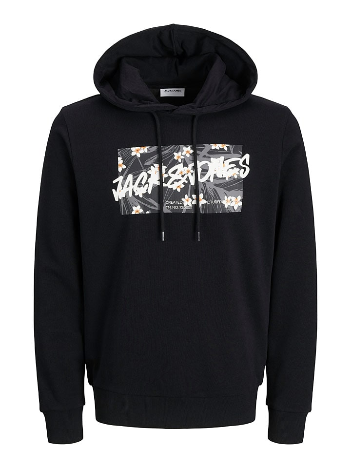 Mikina Jack & Jones Schwarz 732180 Hoodie "Hawaii" in Schwarz - 7
