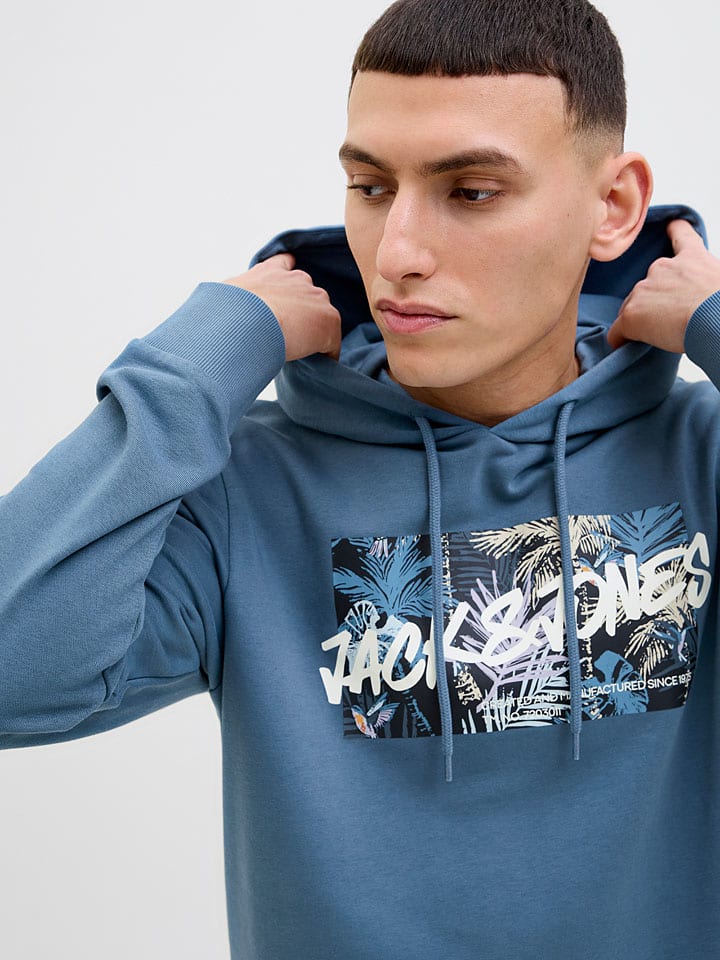 Mikina Jack & Jones Blau 491127 Hoodie "Hawaii" in Blau - 2