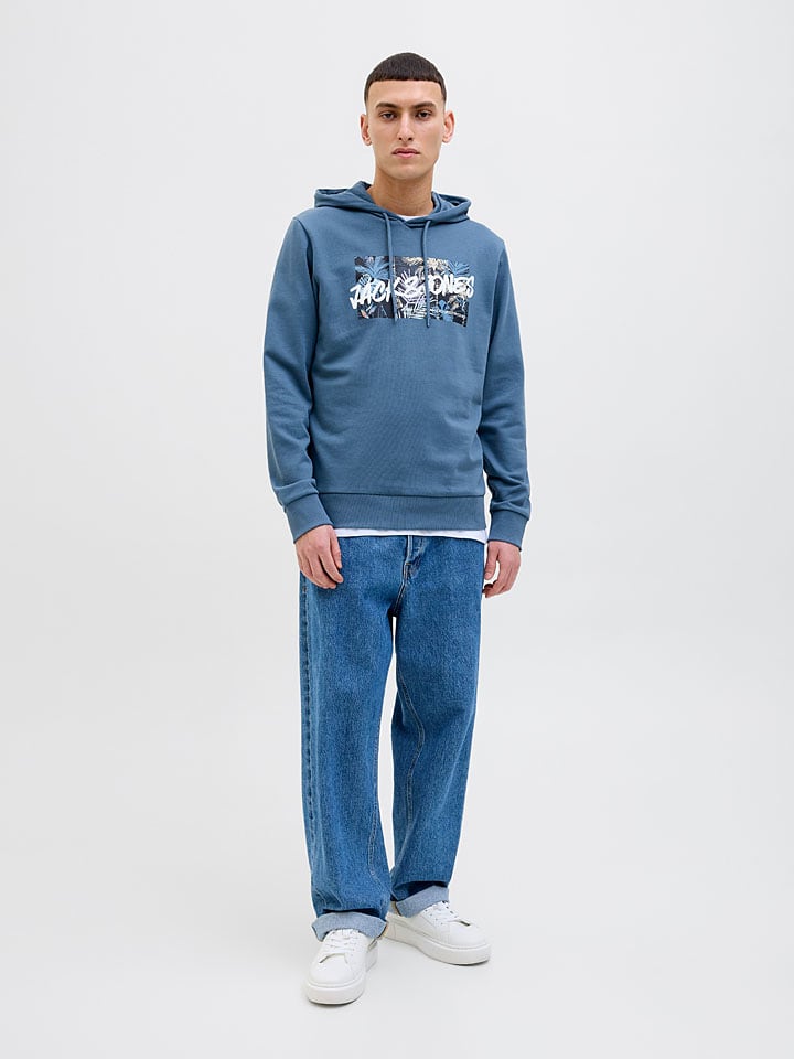 Mikina Jack & Jones Blau 491127 Hoodie "Hawaii" in Blau - 3