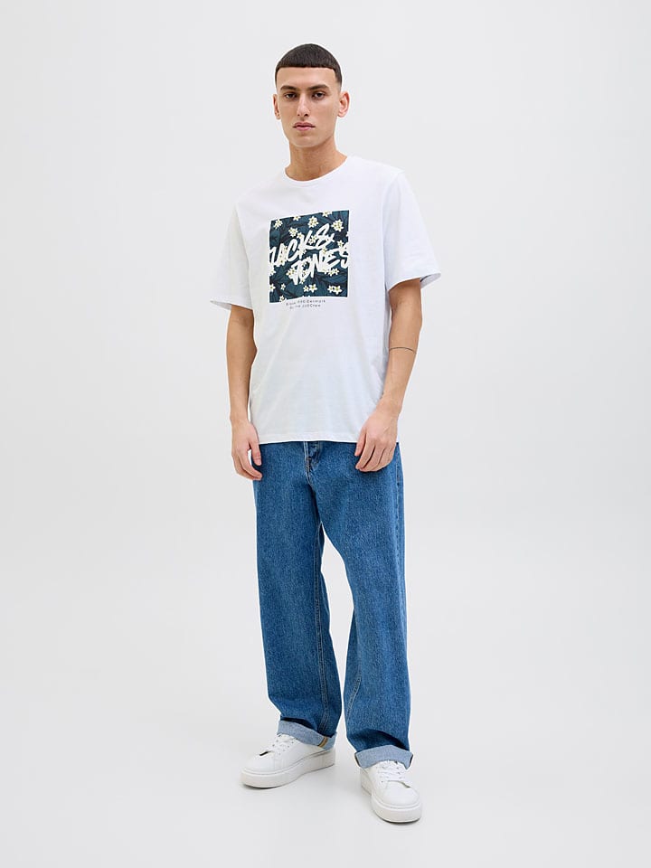 Tričko Jack & Jones Weiß 934918 Shirt "Hawaii" in Weiß - 3