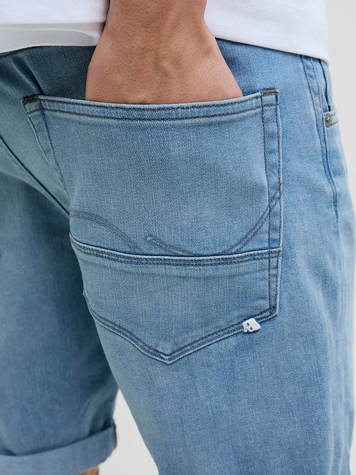 Kraťasy Jack & Jones Hellblau 5151552 Jeans-Shorts "Rick" in Hellblau - 5