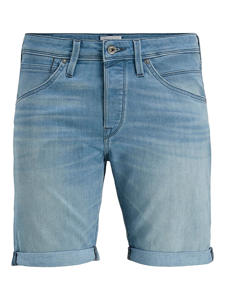 Kraťasy Jack & Jones Hellblau 5151552 Jeans-Shorts "Rick" in Hellblau - 7