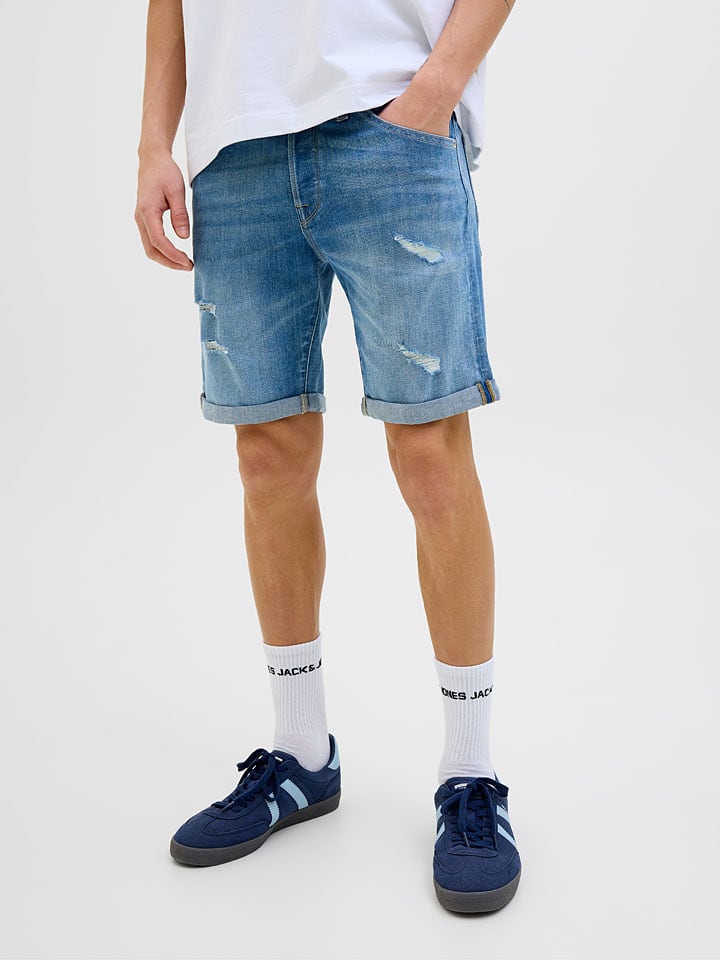 Kraťasy Jack & Jones Blau 977164 Jeans-Shorts "Rick" in Blau - 1