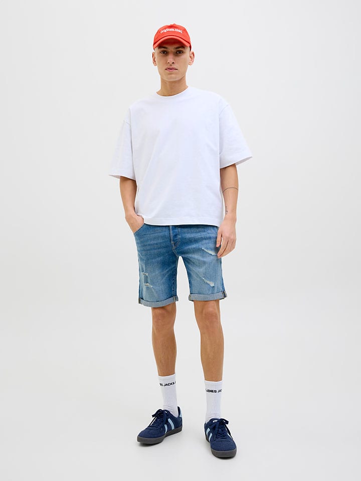 Kraťasy Jack & Jones Blau 977164 Jeans-Shorts "Rick" in Blau - 2
