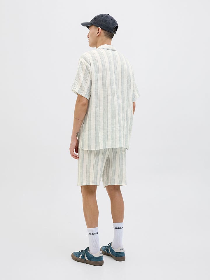 Košeľa Jack & Jones Weiß/ Hellblau 1736632 Hemd "Easter" in Weiß/ Hellblau - 4