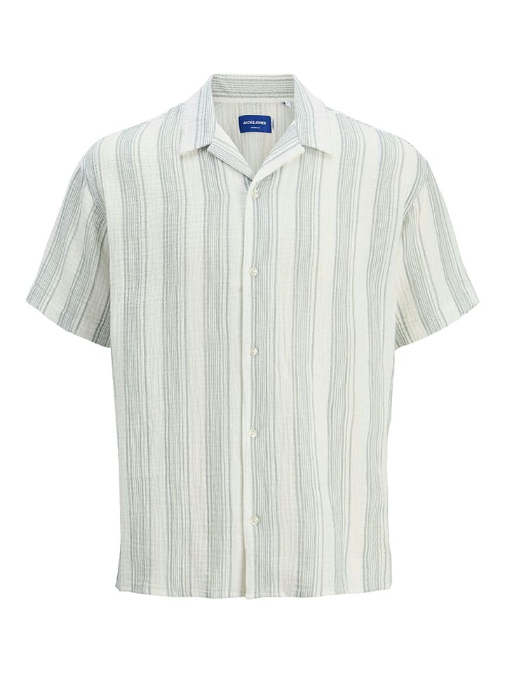 Košeľa Jack & Jones Weiß/ Hellblau 1736632 Hemd "Easter" in Weiß/ Hellblau - 7