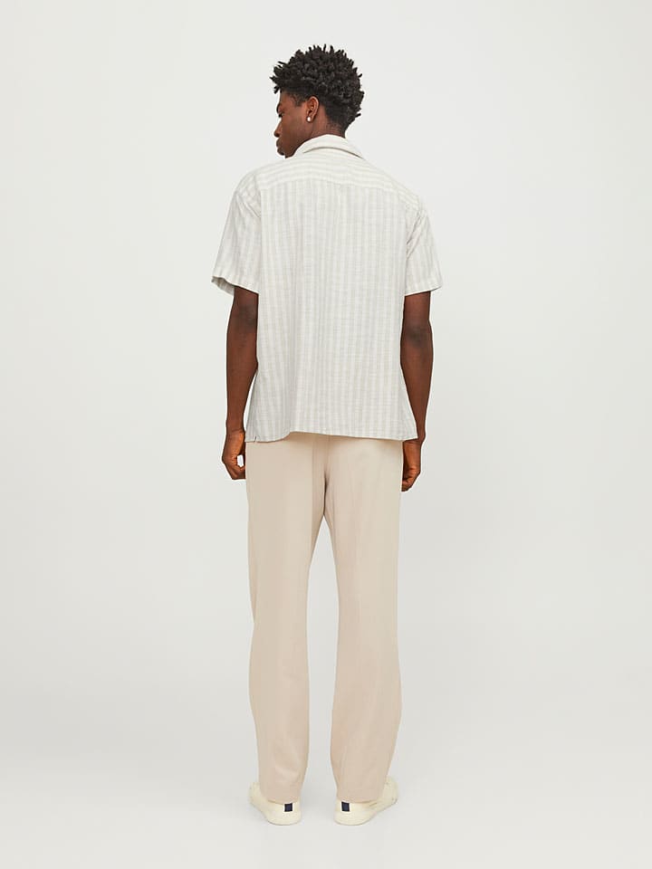 Košeľa Jack & Jones Sand/ Weiß 431915 Hemd "Cabana" in Sand/ Weiß - 3