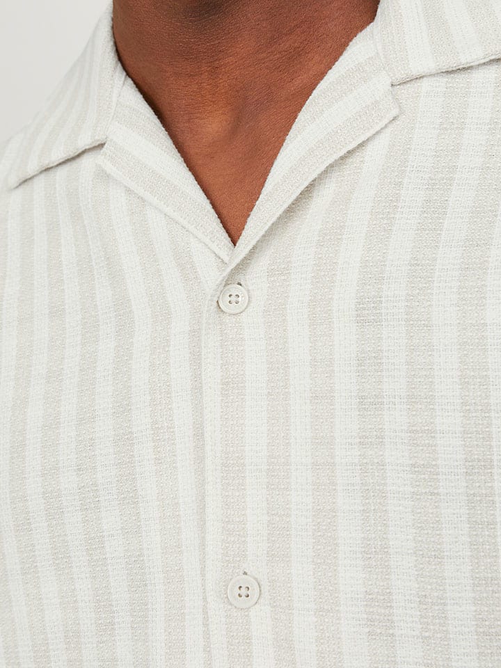 Košeľa Jack & Jones Sand/ Weiß 431915 Hemd "Cabana" in Sand/ Weiß - 5