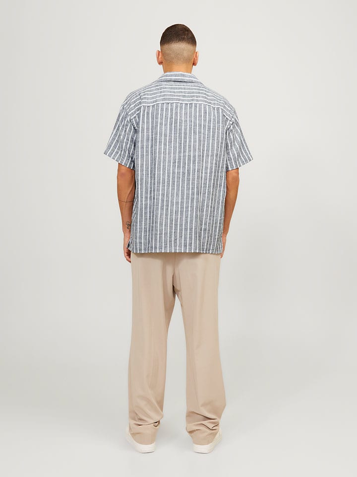 Košeľa Jack & Jones Dunkelblau/ Weiß 1586173 Hemd "Cabana" in Dunkelblau/ Weiß - 3