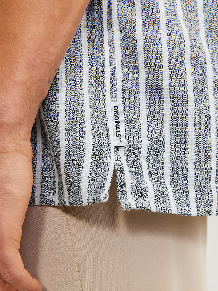 Košeľa Jack & Jones Dunkelblau/ Weiß 1586173 Hemd "Cabana" in Dunkelblau/ Weiß - 5