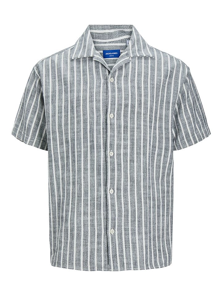 Košeľa Jack & Jones Dunkelblau/ Weiß 1586173 Hemd "Cabana" in Dunkelblau/ Weiß - 7