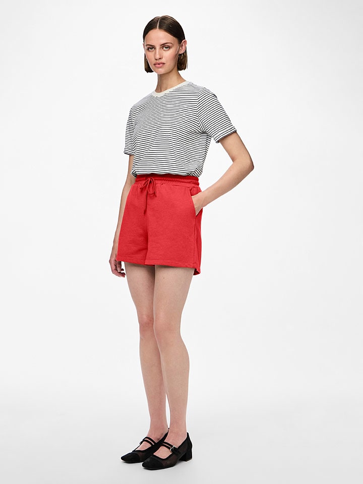 Kraťasy Pieces Rot 3571064 Sweatshorts "Chilli" in Rot - 2