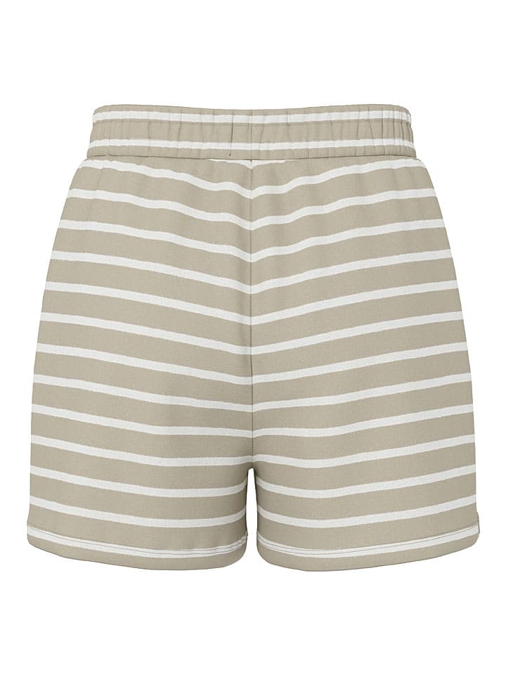 Kraťasy Pieces Beige/ Weiß 6359365 Shorts "Chilli" in Beige/ Weiß - 2
