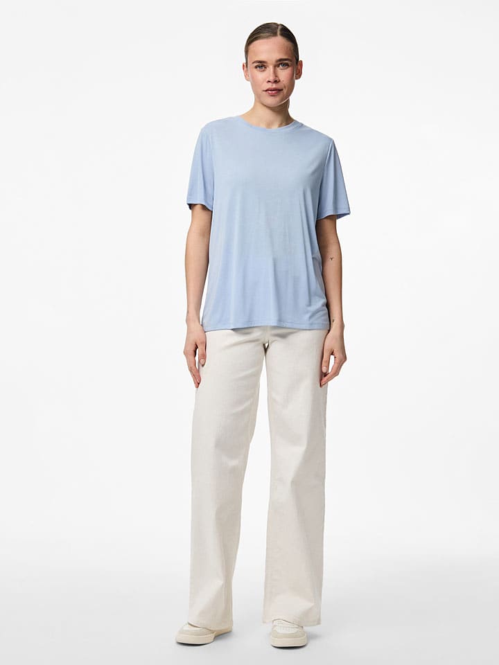 Tričko Pieces Hellblau 8250948 Shirt "Anora" in Hellblau - 3