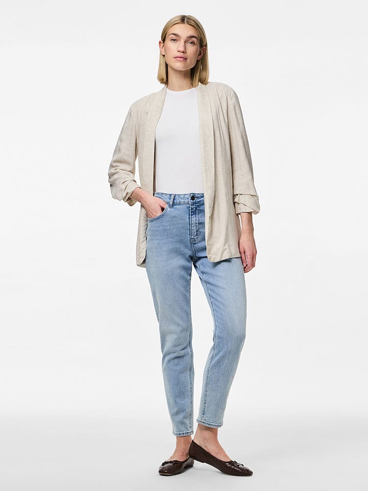 Dámska bunda Pieces Sand 6326880 Blazer "Pia" in Sand - 2