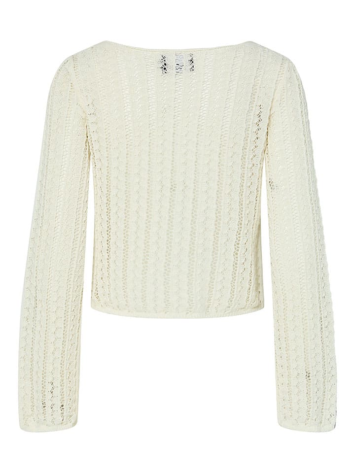 Sveter Pieces Creme 2550941 Pullover "Siri" in Creme - 6