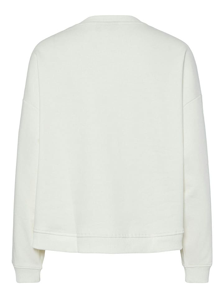 Mikina Pieces Weiß 9835177 Sweatshirt "Tove" in Weiß - 6