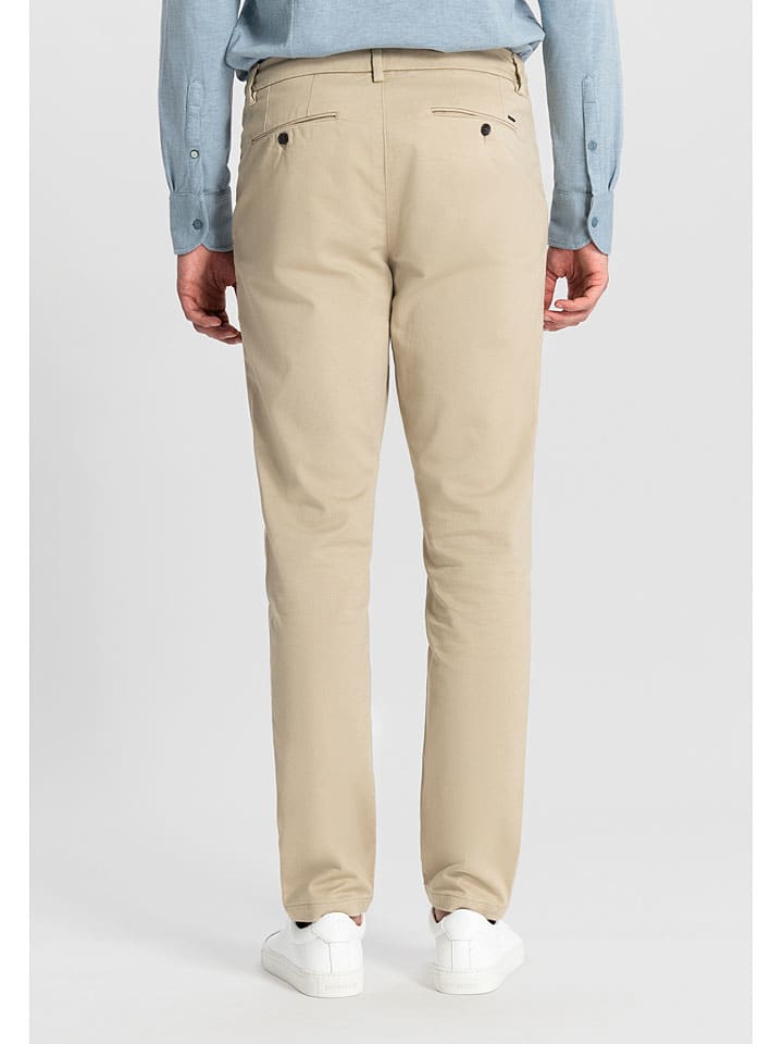 Nohavice DSTREZZED Creme 2472839 Leinen-Chino in Creme - 3