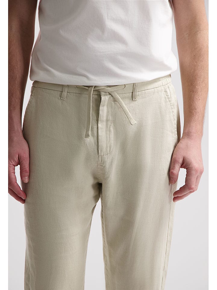 Nohavice DSTREZZED Creme 2472839 Leinen-Chino in Creme - 4