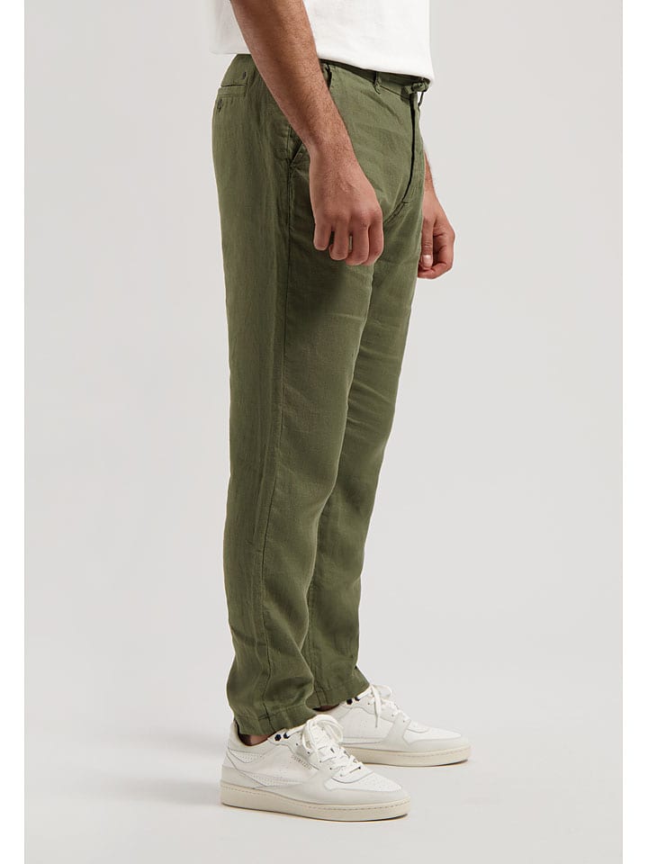 Nohavice DSTREZZED Khaki 7528972 Leinen-Chino in Khaki - 4