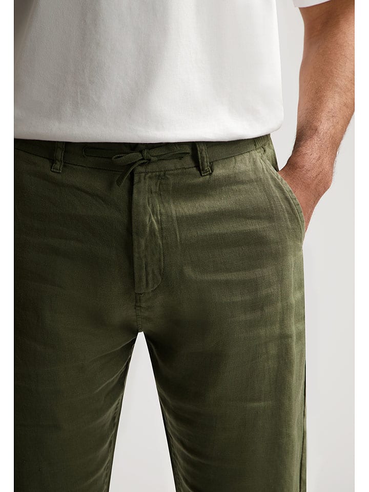 Nohavice DSTREZZED Khaki 7528972 Leinen-Chino in Khaki - 5