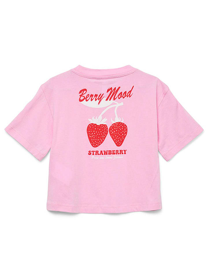 Tričko Vero Moda Girl Rosa 7473253 Shirt "Berry Kelly" in Rosa - 4