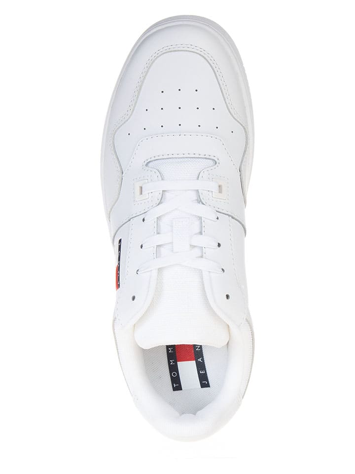 Tenisky Tommy Hilfiger Shoes Weiß 663023 Leder-Sneakers in Weiß - 4