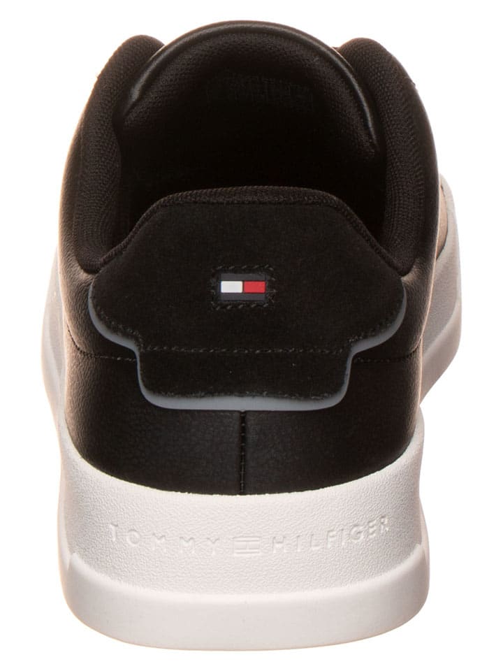 Tenisky Tommy Hilfiger Shoes Schwarz 1410811 Leder-Sneakers in Schwarz - 3