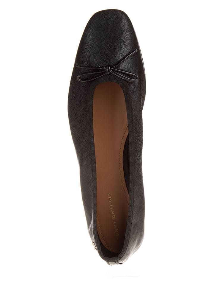Tommy Hilfiger Shoes Schwarz 620585 Leder-Ballerinas in Schwarz - 4