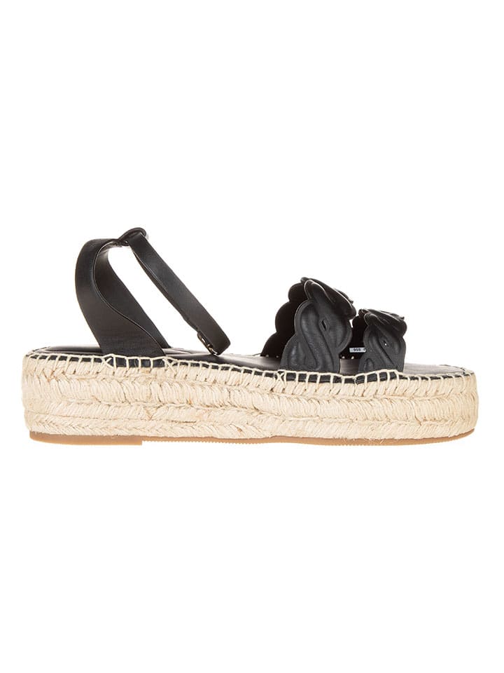 Sandále Tommy Hilfiger Shoes Schwarz 1161813 Leder-Sandaletten in Schwarz - 2