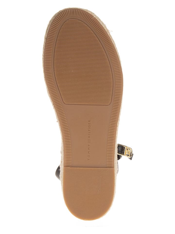 Sandále Tommy Hilfiger Shoes Schwarz 1161813 Leder-Sandaletten in Schwarz - 5