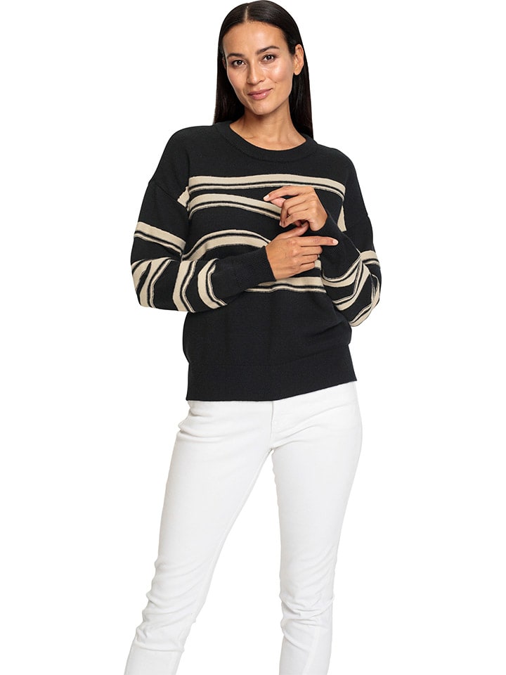 Sveter Heine Schwarz/ Beige 1530632 Pullover in Schwarz/ Beige - 2