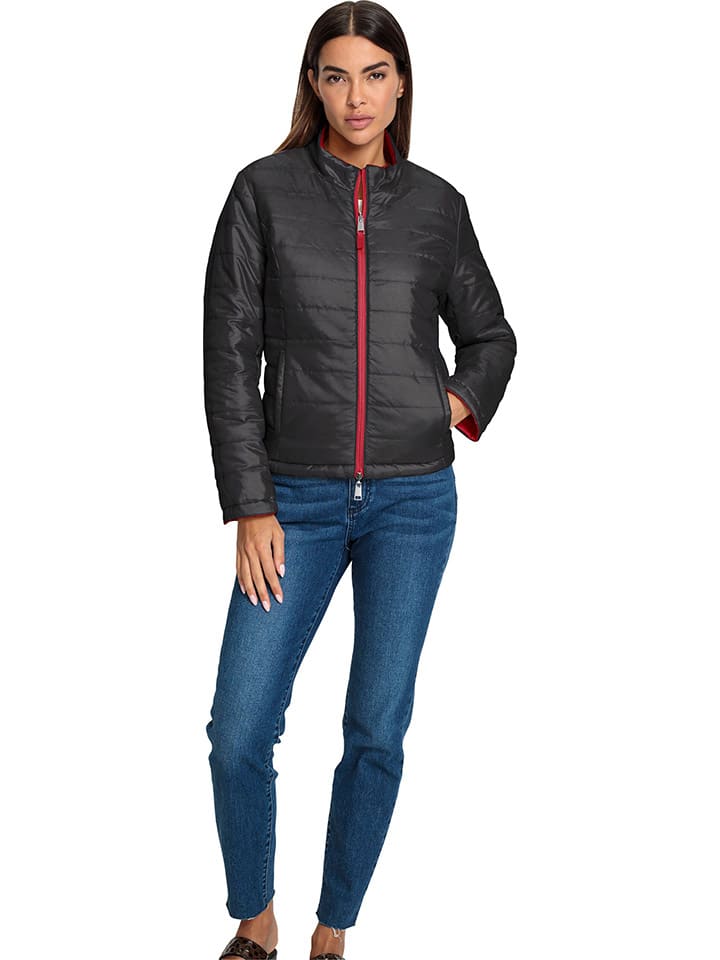 Dámska bunda Heine Rot/ Schwarz 204974 Wende-Übergangsjacke in Rot/ Schwarz - 3
