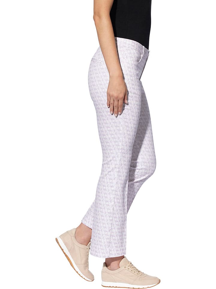 Nohavice Heine Weiß/ Lila 949388 Chino in Weiß/ Lila - 2