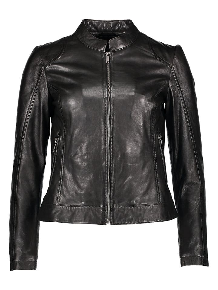 Bunda Bugatti Schwarz 263242 Lederjacke in Schwarz - 1