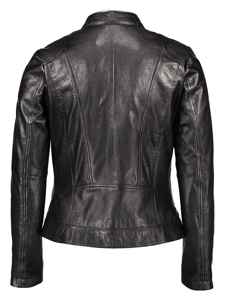 Bunda Bugatti Schwarz 263242 Lederjacke in Schwarz - 2