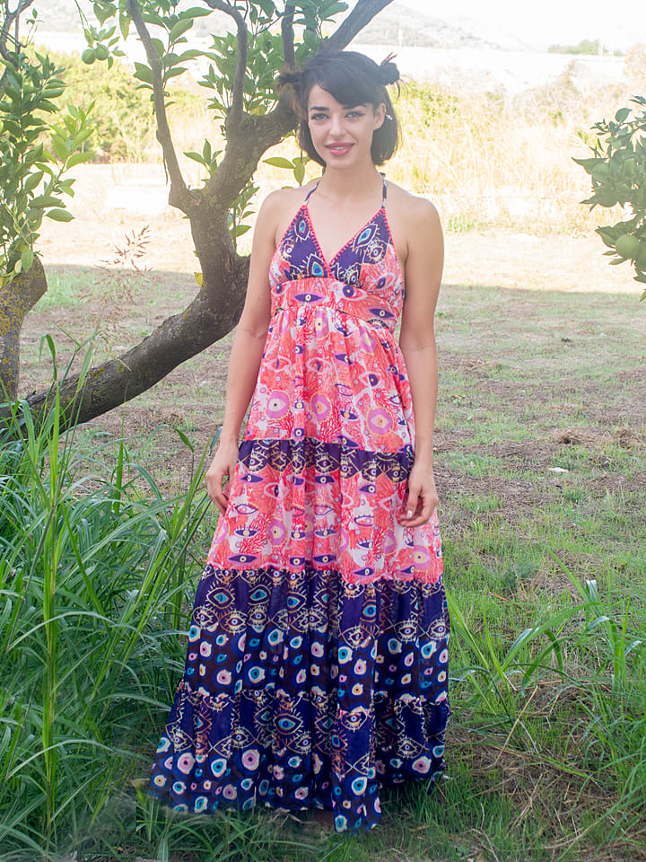 Šaty Isla Bonita by SIGRIS Pink/ Dunkelblau 102236 Kleid in Pink/ Dunkelblau - 1