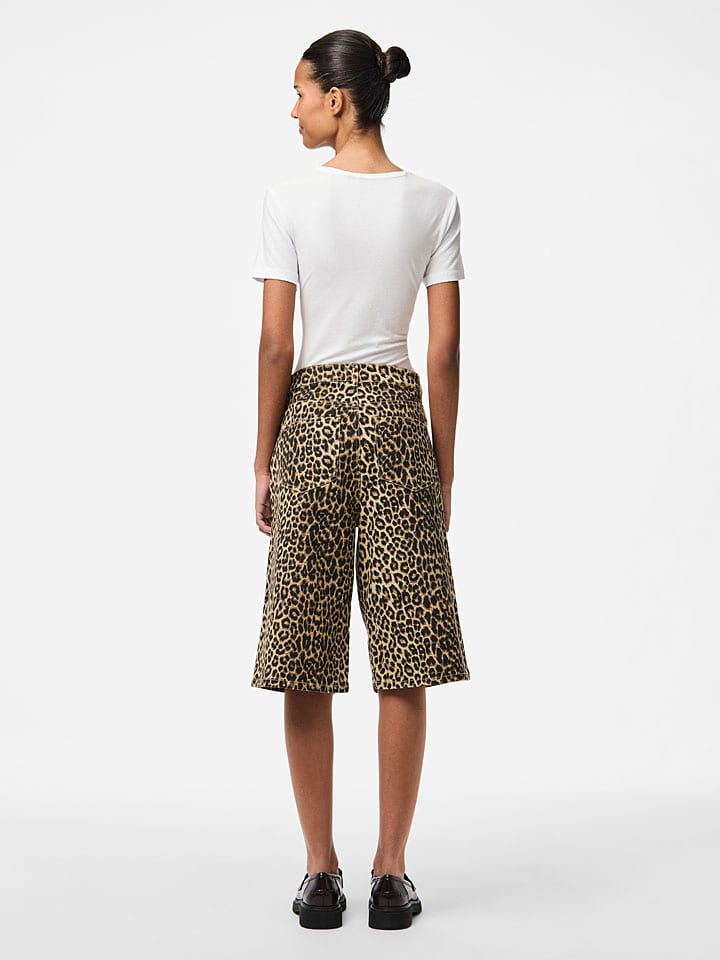 Kraťasy Pieces Braun/ Beige 2888918 Bermudas "Salume" in Braun/ Beige - 3