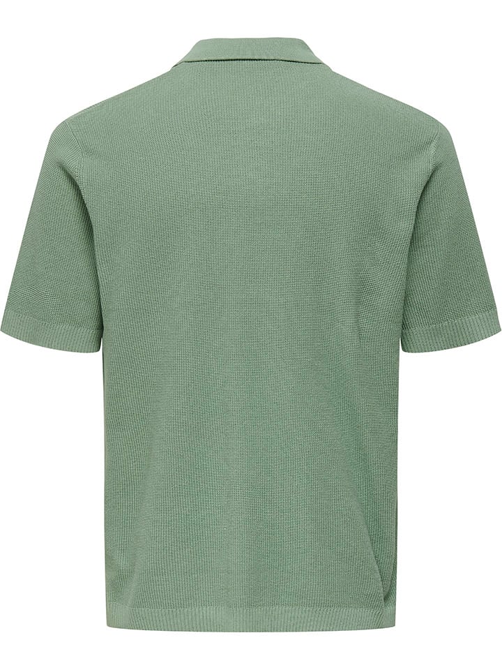 Tričko ONLY & SONS Grün 2080491 Poloshirt "Tony" in Grün - 2