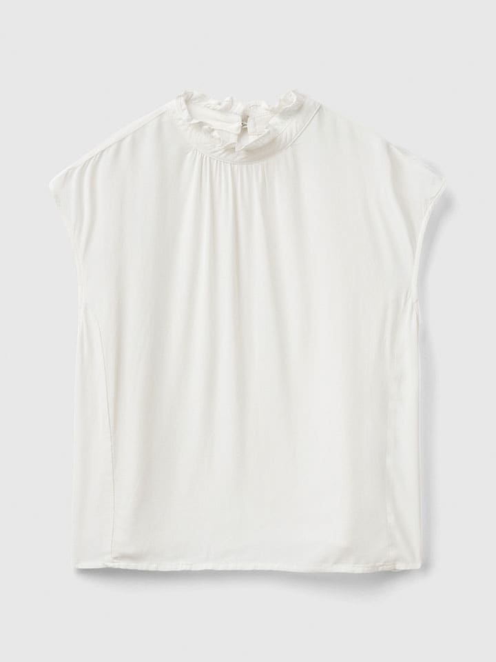 Benetton Weiß 4382423 Bluse in Weiß - 2