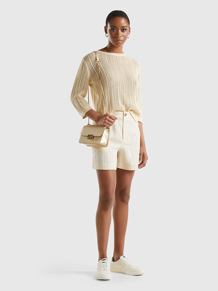 Kraťasy Benetton Beige 186142 Shorts in Beige - 3