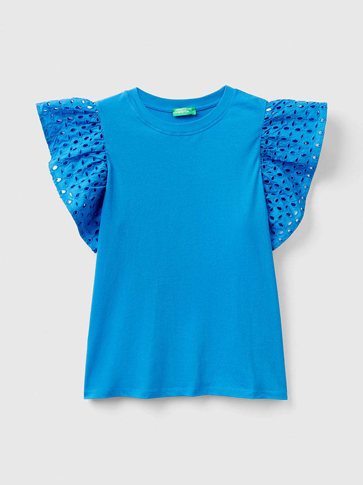 Benetton Blau 5137136 Bluse in Blau - 3