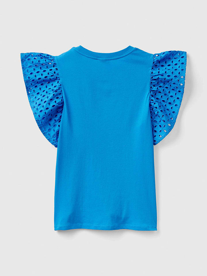 Benetton Blau 5137136 Bluse in Blau - 4