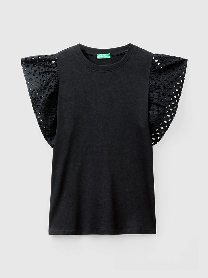Benetton Schwarz 6365796 Bluse in Schwarz - 3