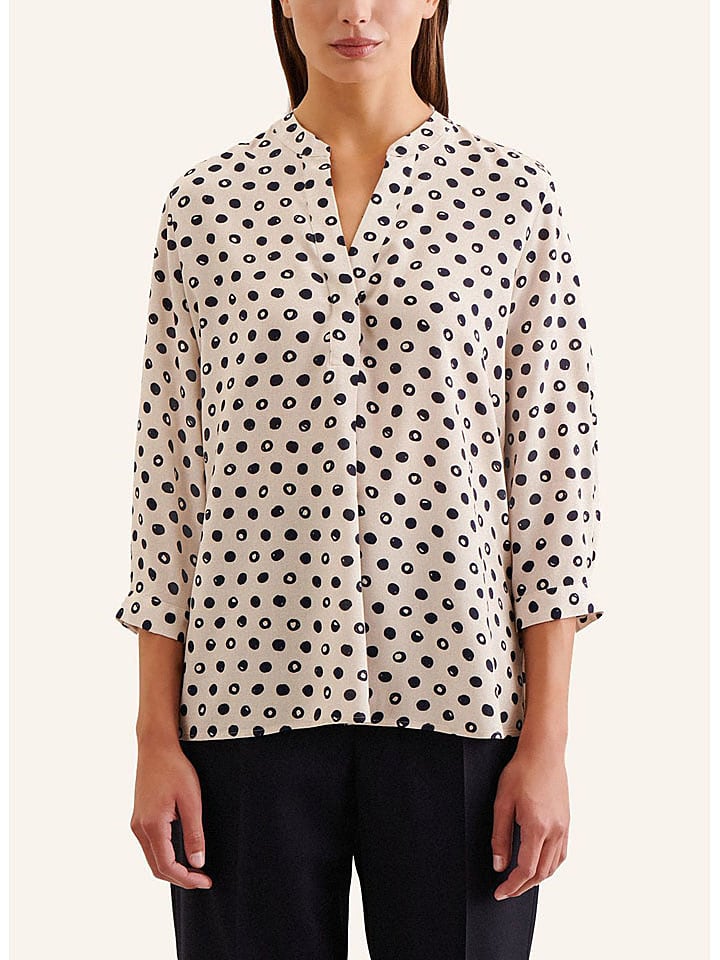 Seidensticker Creme/ Schwarz 7048187 Bluse in Creme/ Schwarz - 1