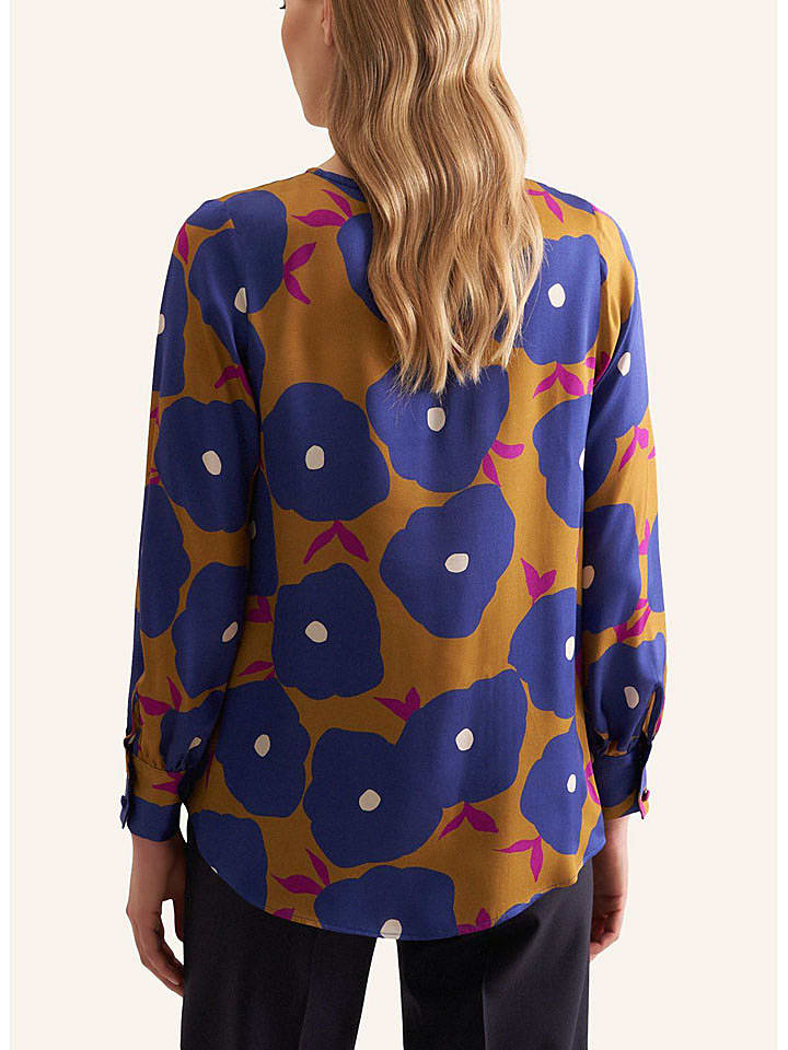 Seidensticker Blau/ Gelb 187005 Bluse in Blau/ Gelb - 2