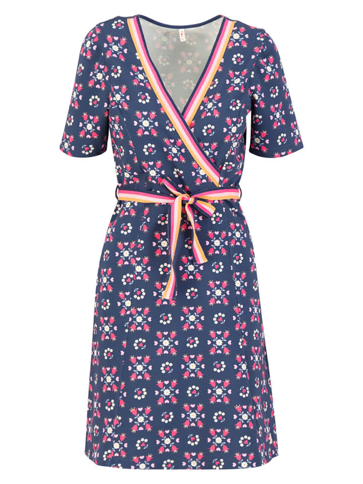 Šaty Blutsgeschwister Blau/ Pink 5231811 Kleid "Court Cache" in Blau/ Pink - 3