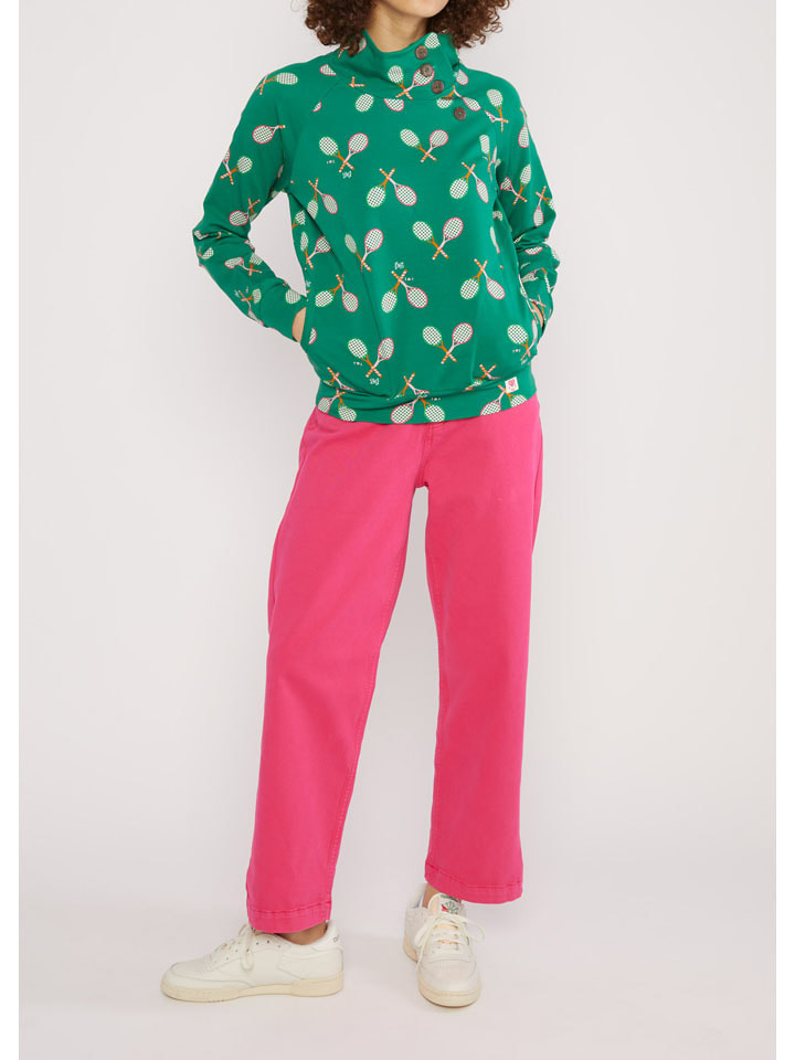 Mikina Blutsgeschwister Grün 7702375 Sweatshirt "Oh So Nett" in Grün - 1