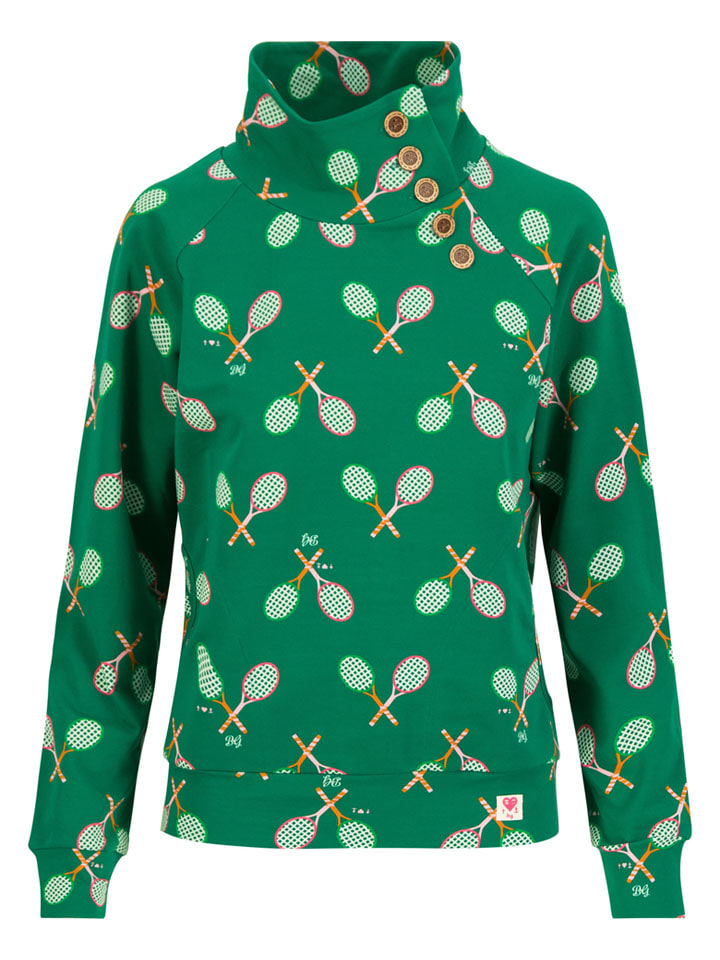 Mikina Blutsgeschwister Grün 7702375 Sweatshirt "Oh So Nett" in Grün - 3